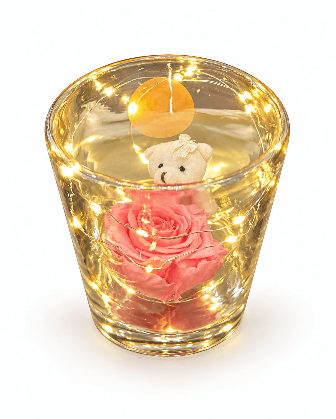 Forever Rose με Φωτισμό