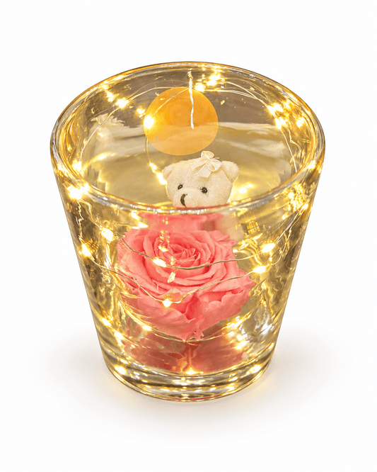 Forever Rose με Φωτισμό